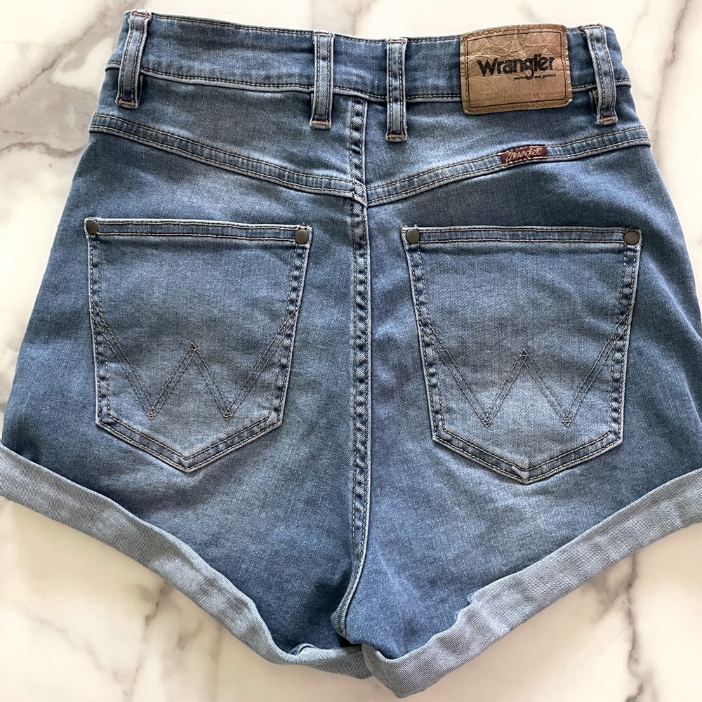 Wrangler high waist denim shorts